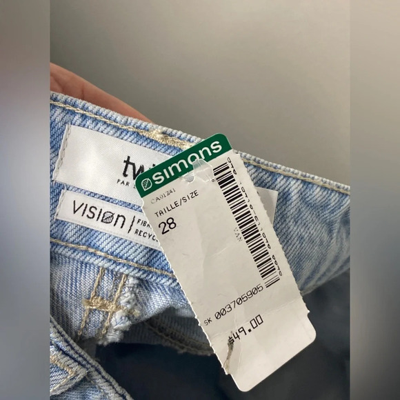 🏷️ NWT Twik Organic Recycled Cotton Denim Shorts - Picture 5 of 6